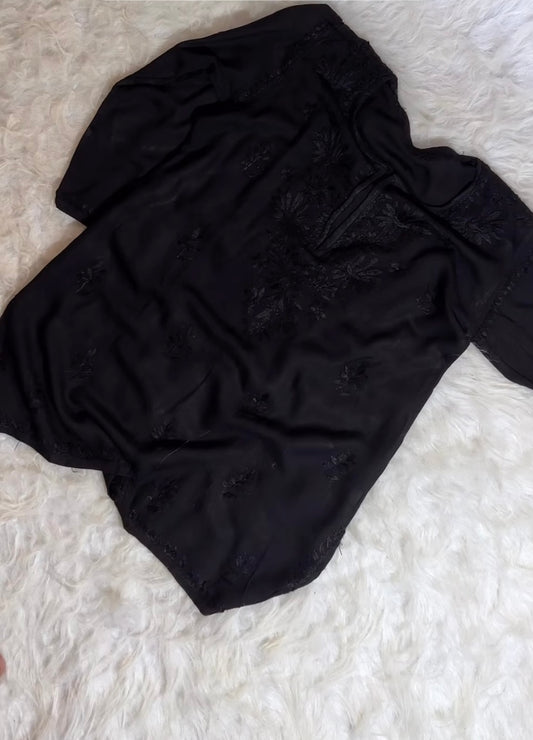 Soft Chikankari ombre short Top ( Extra pretty shades )