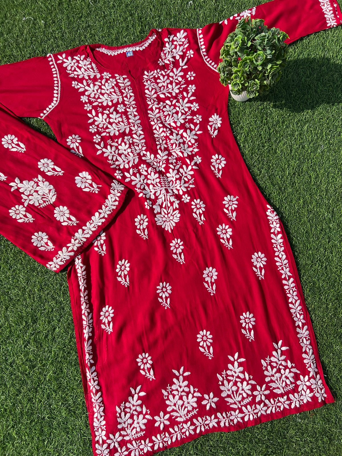 Rayon Chikankari Combo – Chikankari fabric
