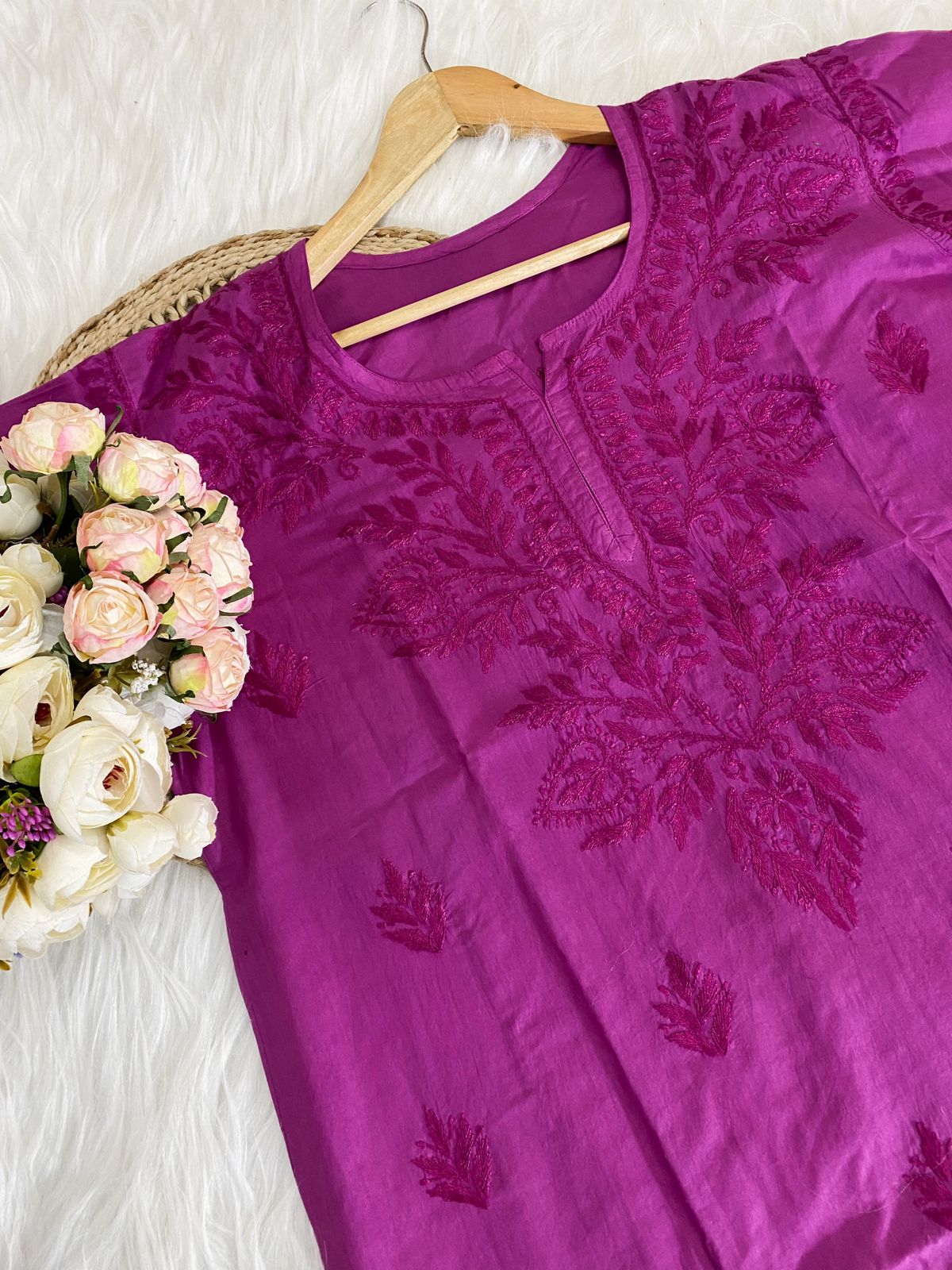 Dyed MulMul Short Top Set