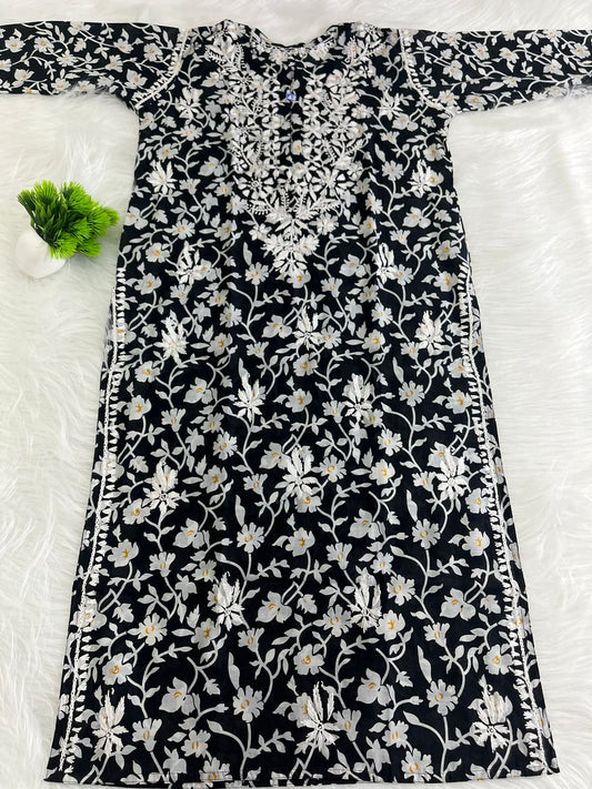 premium Chanderi print Kurti