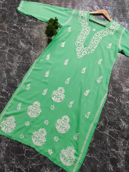 Soft Rayon chikankari kurta