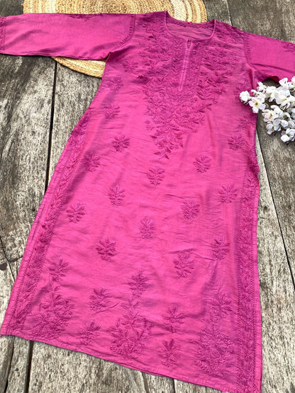 BOGO Tone to Tone Chanderi x2 long Kurtis