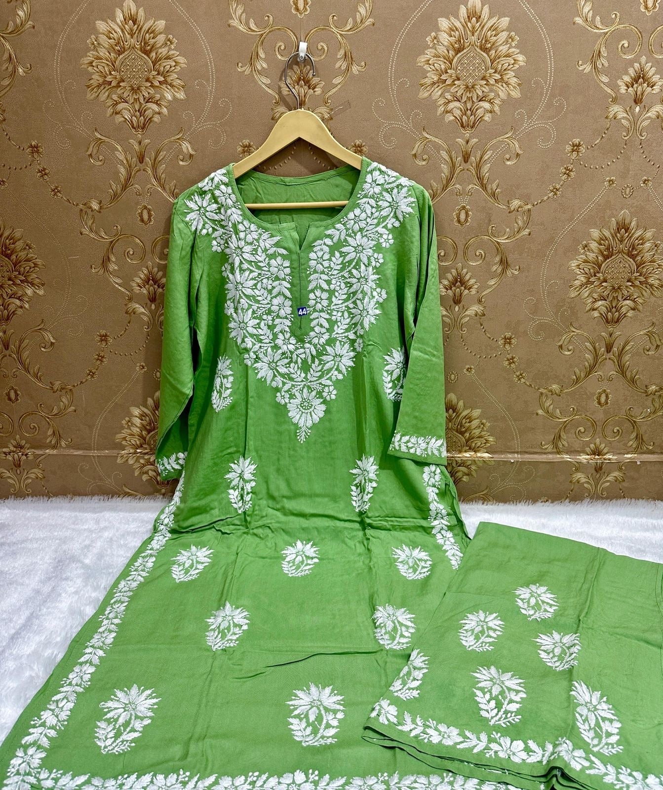 Heavy Rayon plazzo Chikankari combo