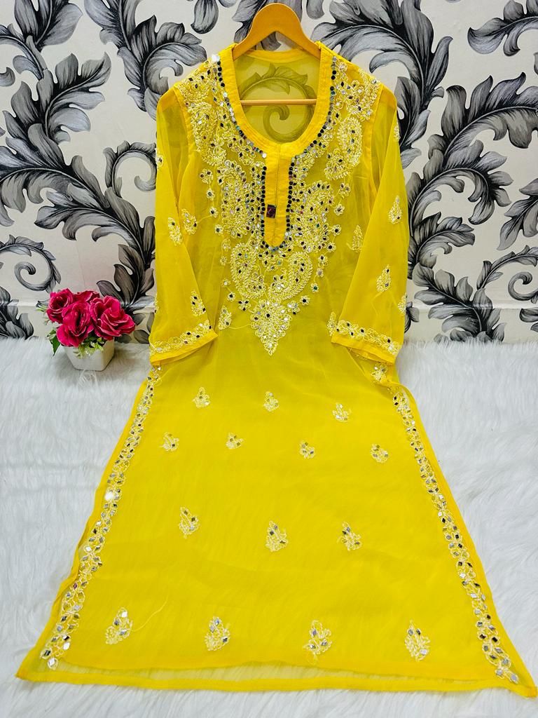 Best selling Mirror Kurtis with matching inner