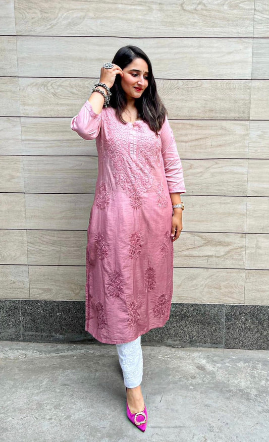 ButterSoft Chanderi HandCrafted Kurtis