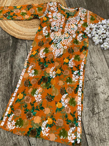 Mul Mul printed Kurta