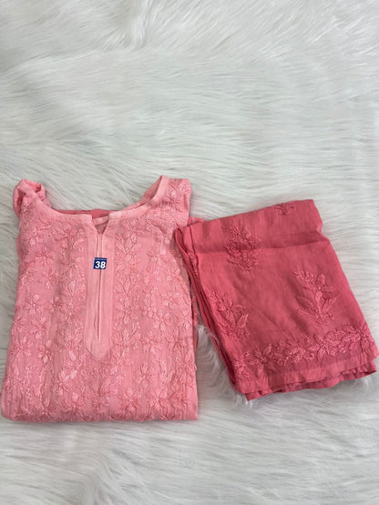 2pc Chikankari Soft Ombre Rayon Buta Co ord Plazo set😍