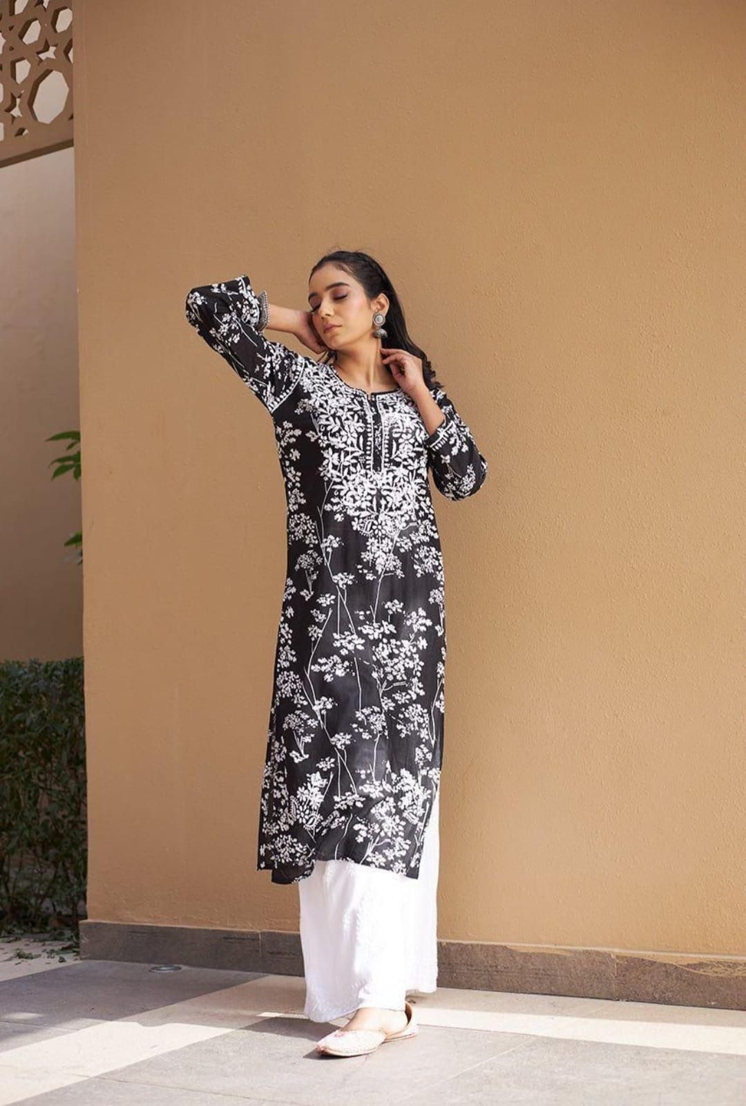 Riwayat Soft Mul Mul Kurtis with Gentle Floral Prints