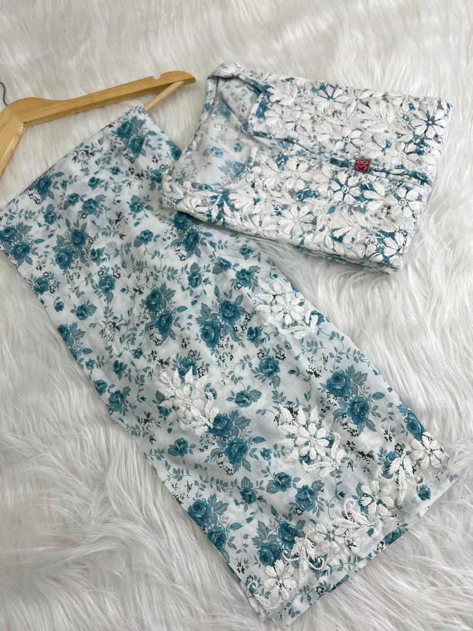 Best Summer friendly Soft Mul Mul Floral Printed Plazo set