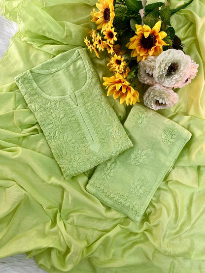 Super Soft Rayon 3PC Set 🌸 Stunning Handwork You’ll Love