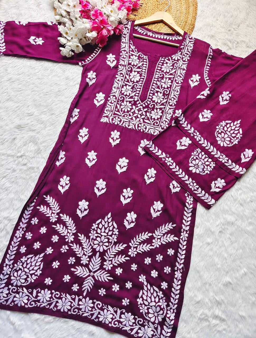 Deaigner Modal Kurti Plazzo Combo