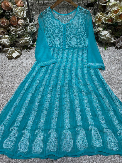 premium Anarkali with matching inner