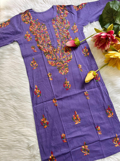 Multi Thread Cotton kurtis