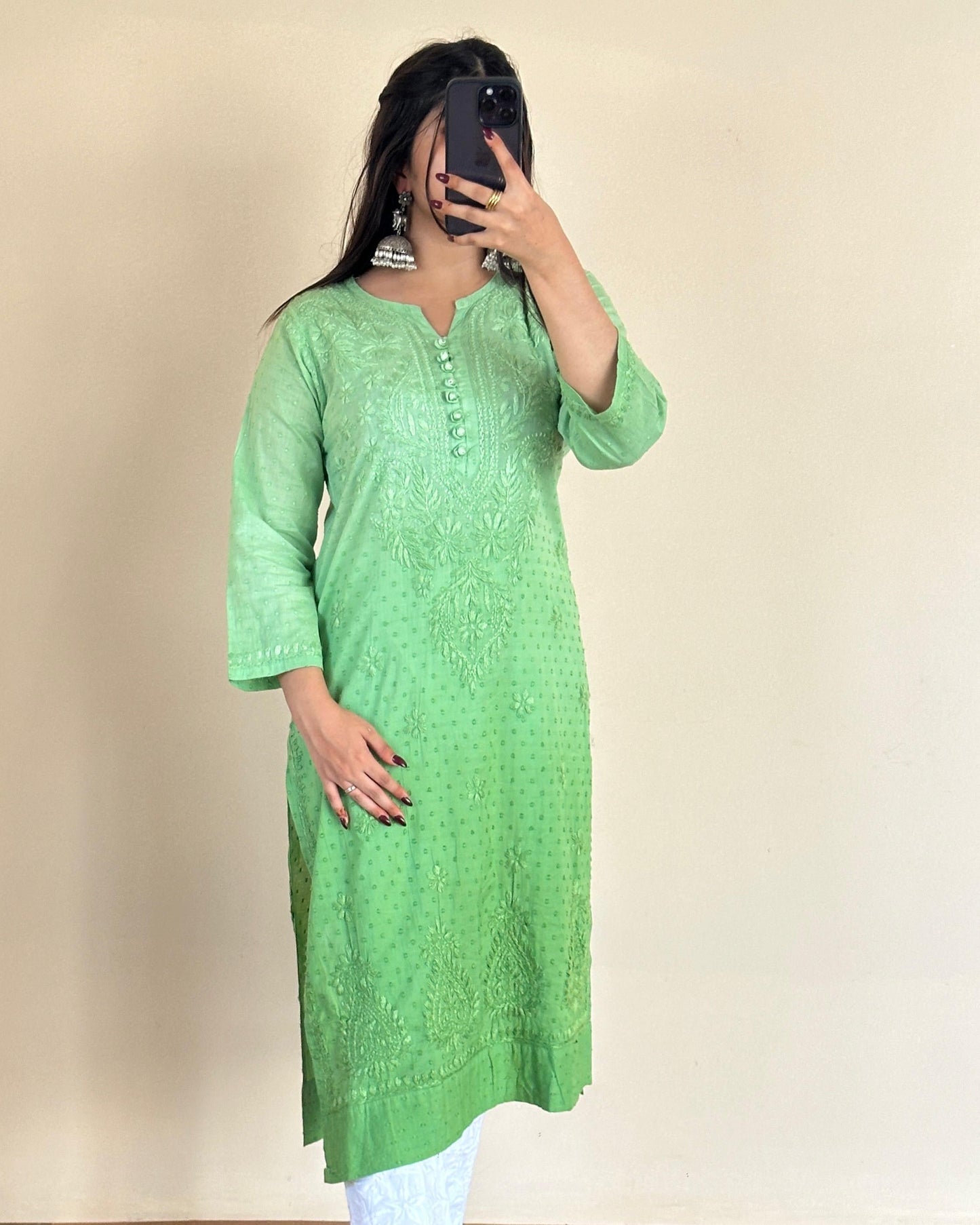 Ombre Dyed Dobby cotton Kurtis