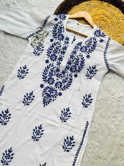 Flower embroidery Kurta