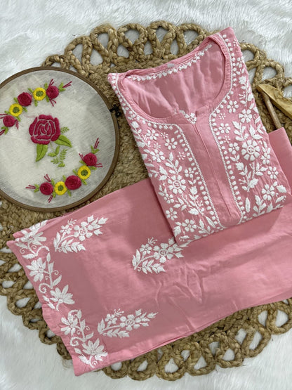 Rayon New Concept Chikankari combo ( Hand Embroidered )