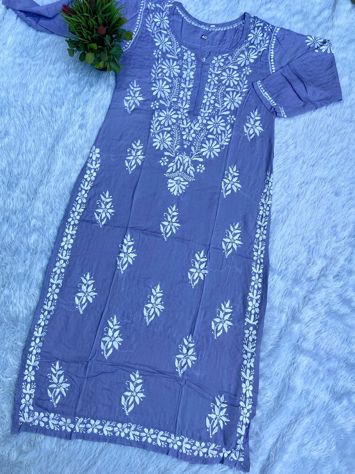 Noor chikan modal kurta