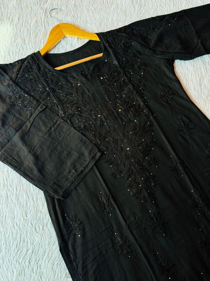 Saba Muqaish Rayon Leaves Design Kurta