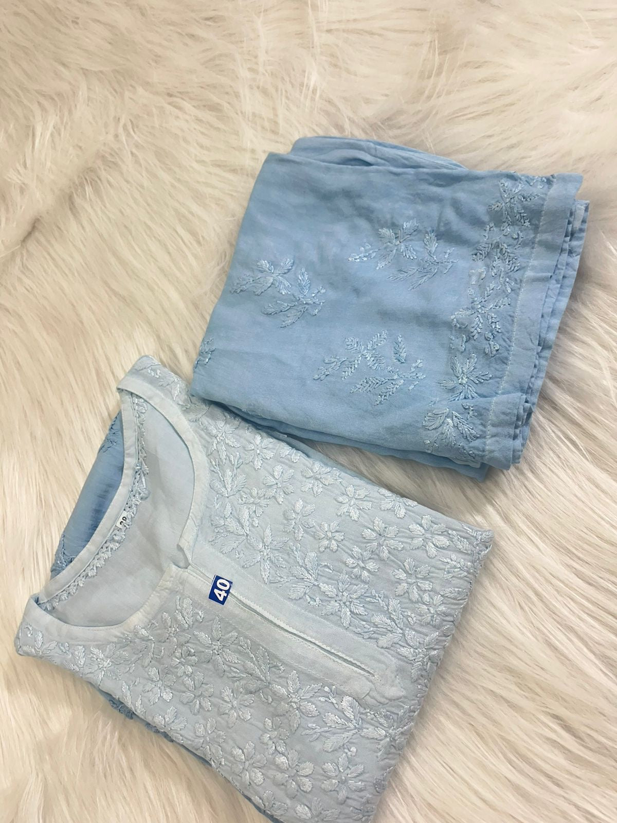 2pc Chikankari Soft Ombre Rayon Buta Co ord Plazo set😍