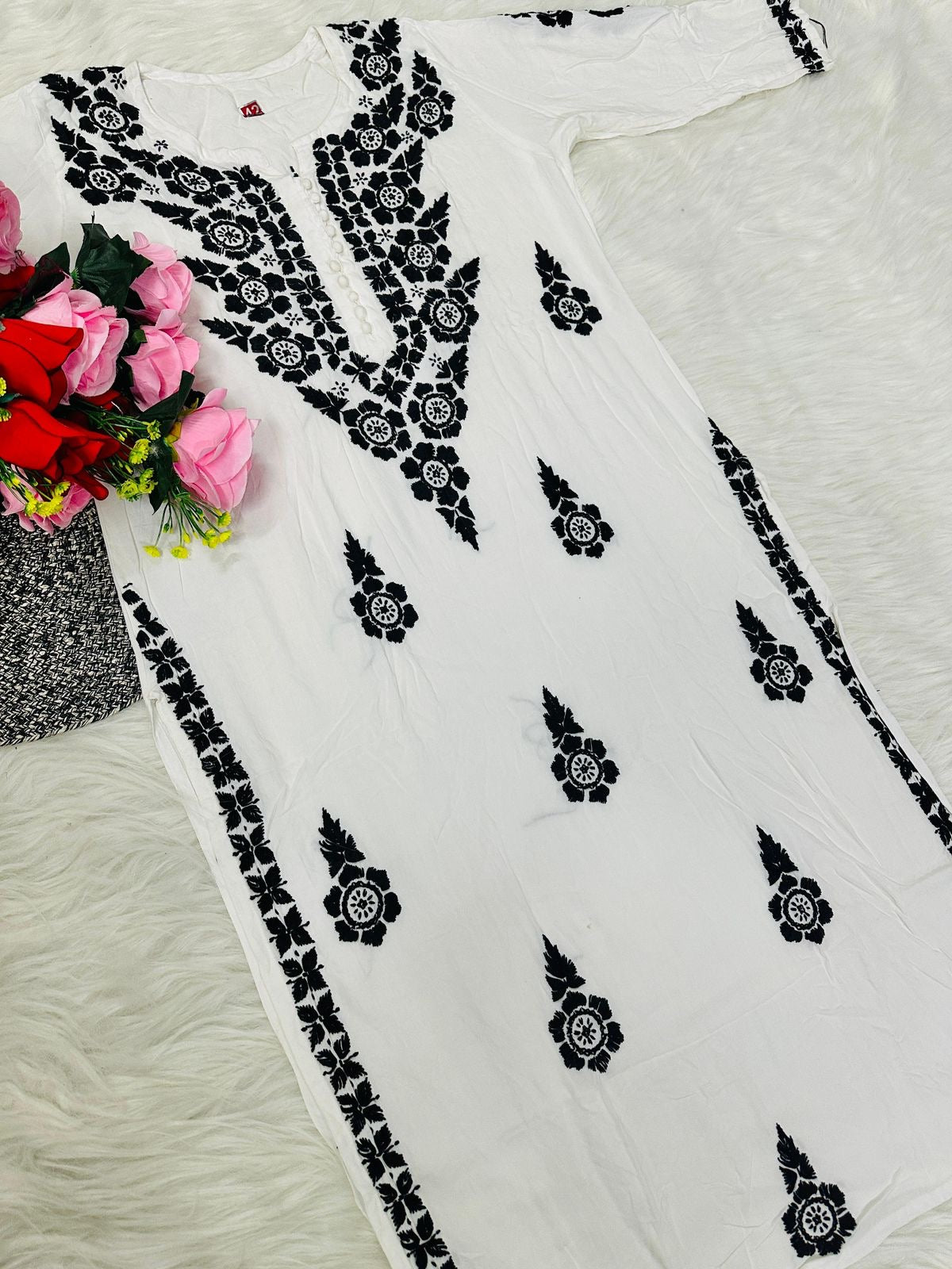 Hand Worked pure Modal cotton Kurtis