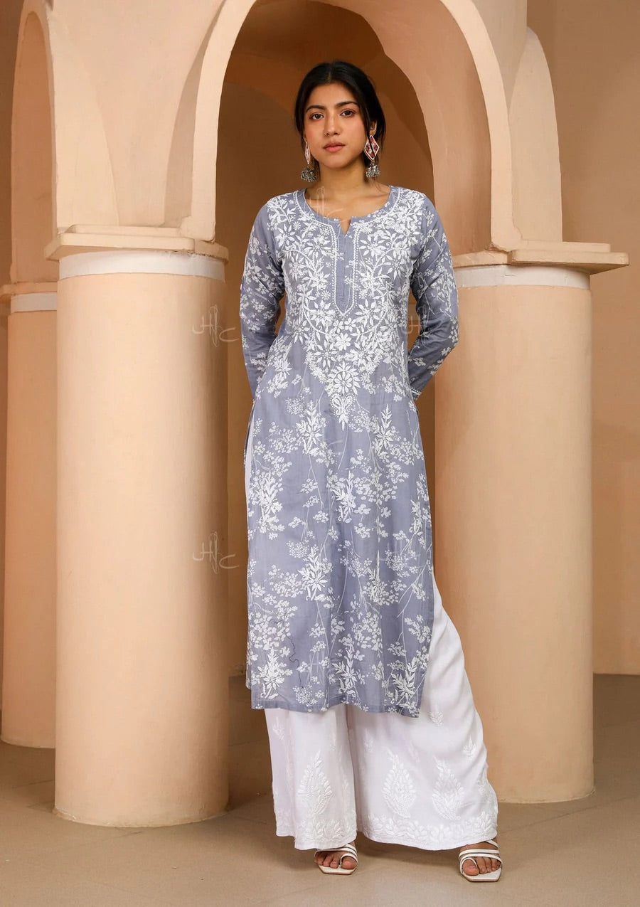 Riwayat Soft Mul Mul Kurtis with Gentle Floral Prints