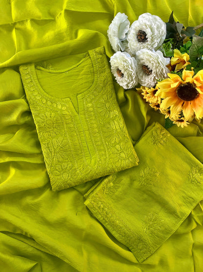 Super Soft Rayon 3PC Set 🌸 Stunning Handwork You’ll Love