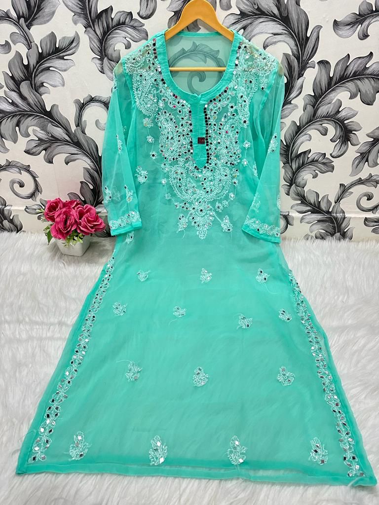 Best selling Mirror Kurtis with matching inner