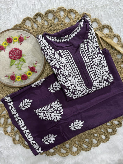 Rayon Trending Chikankari combo