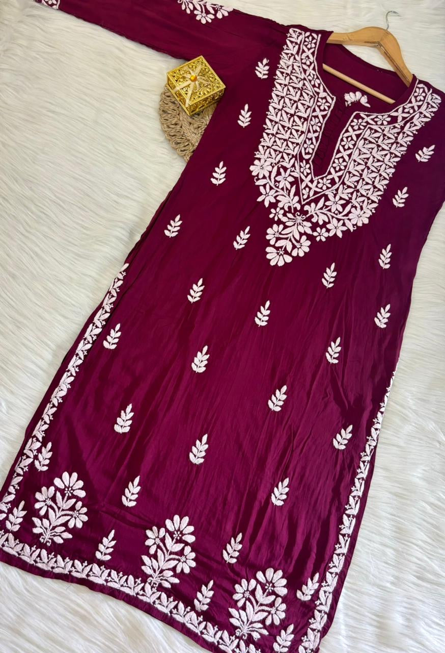 Soft & Breezy Elegant Modal Cotton Heavy kurtis