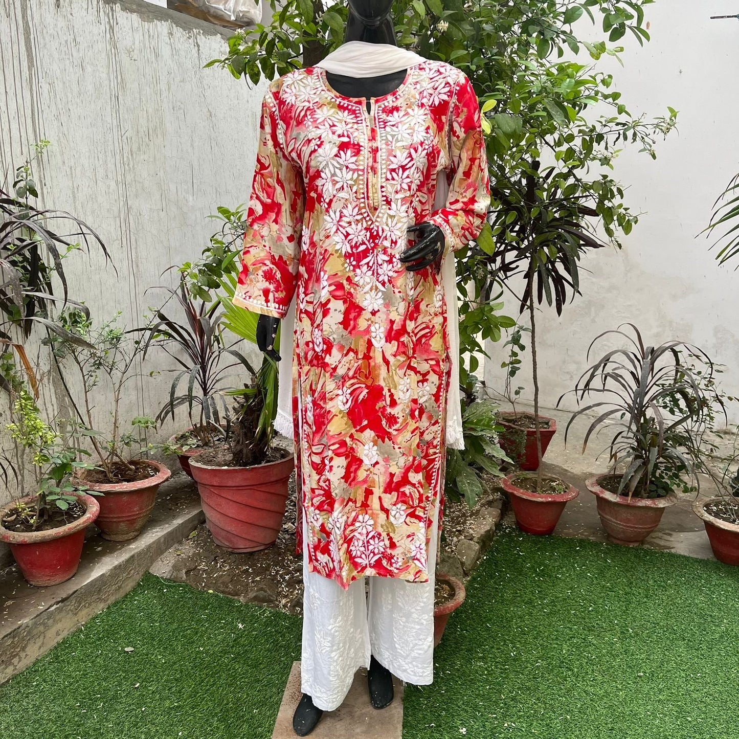 Straight fit rayon kurta