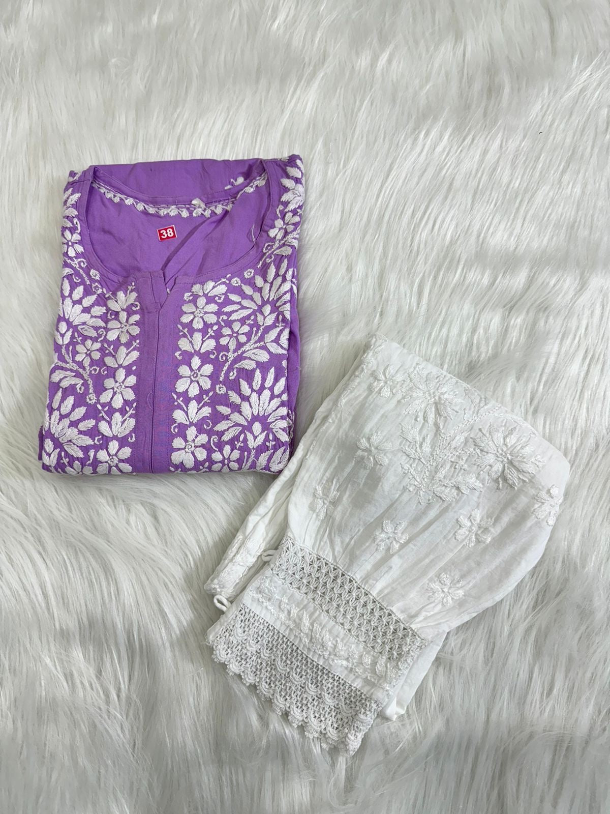 Heavy Rayon chikankari kurti