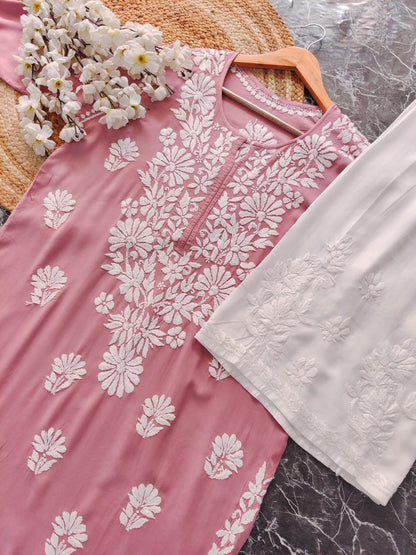 Beautiful chikankari Modal Kurta