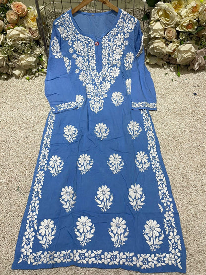 Crafted Buta Pure chikankari Modal hand work