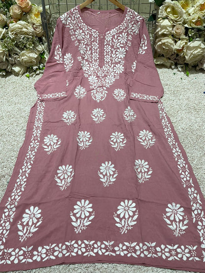 Crafted Buta Pure chikankari Modal hand work