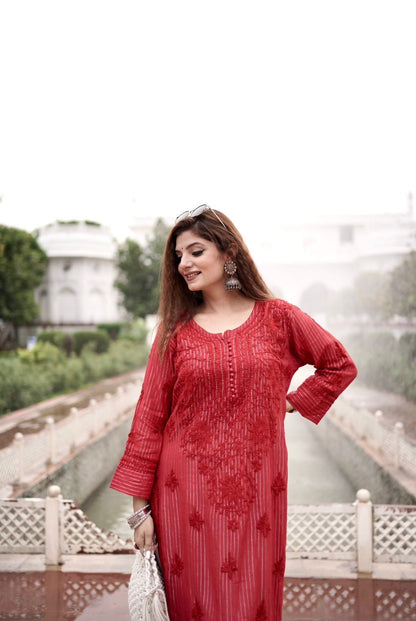 ZARA Mul Soft & Comfy Chikankari Kurti