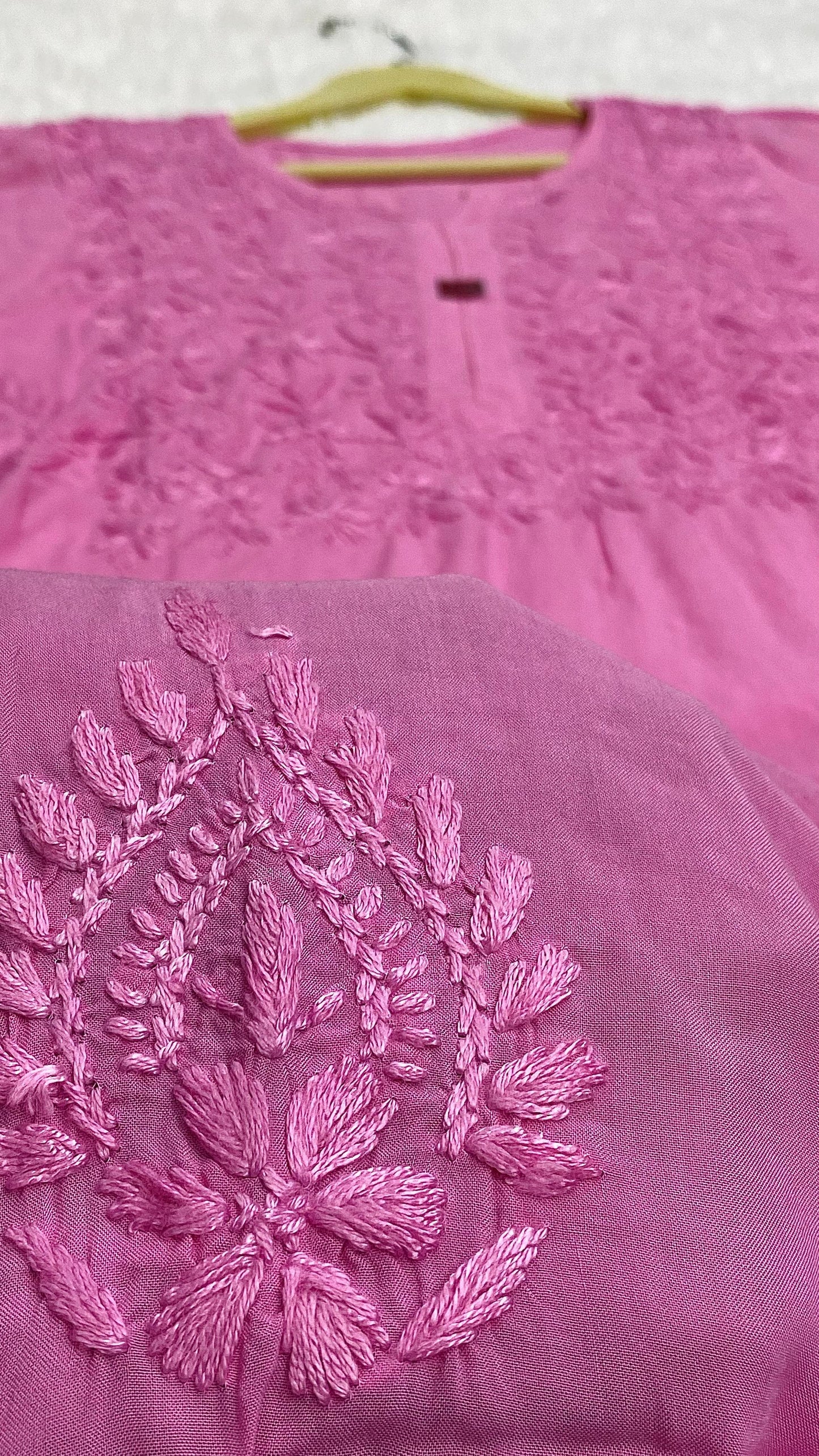 Modal cotton chikankari buta in fresh shades