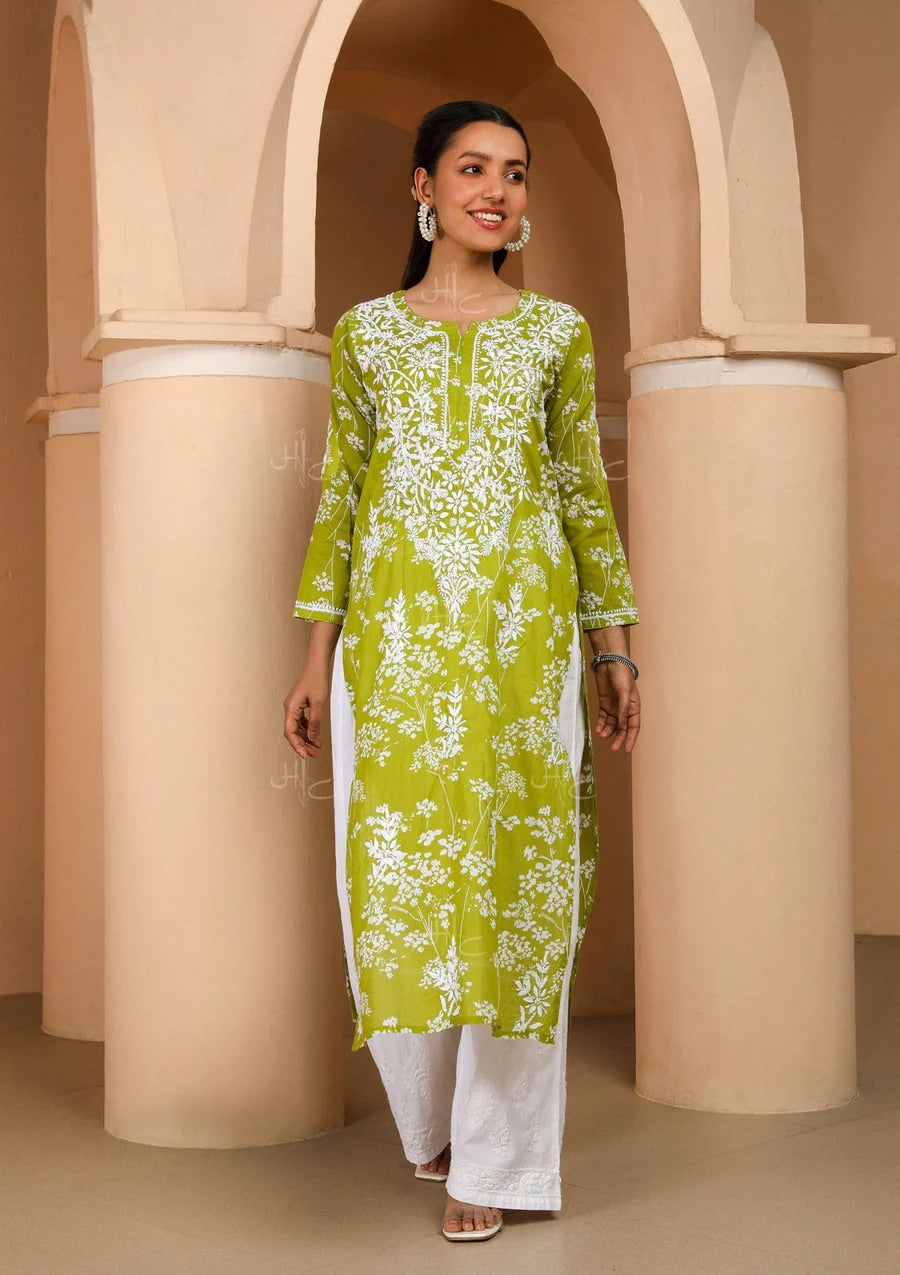 Riwayat Soft Mul Mul Kurtis with Gentle Floral Prints