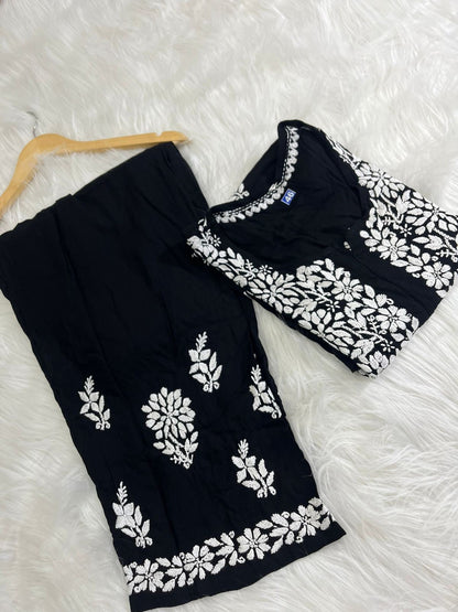 Rayon Daman Buta Co ord Set