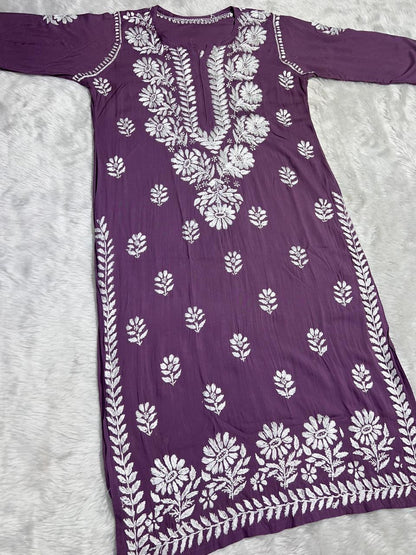 Modal Chikankari Kurta ( Premium )