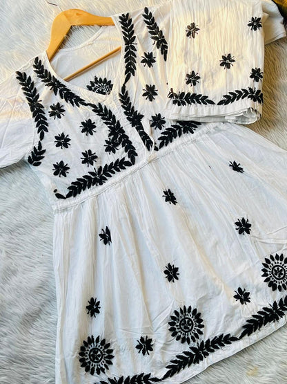 cotton short gown set