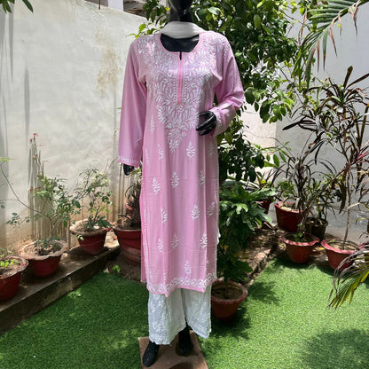 Chikankari Premium soft kurti