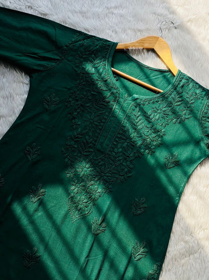 Luxe Rayon Adorned Kurti