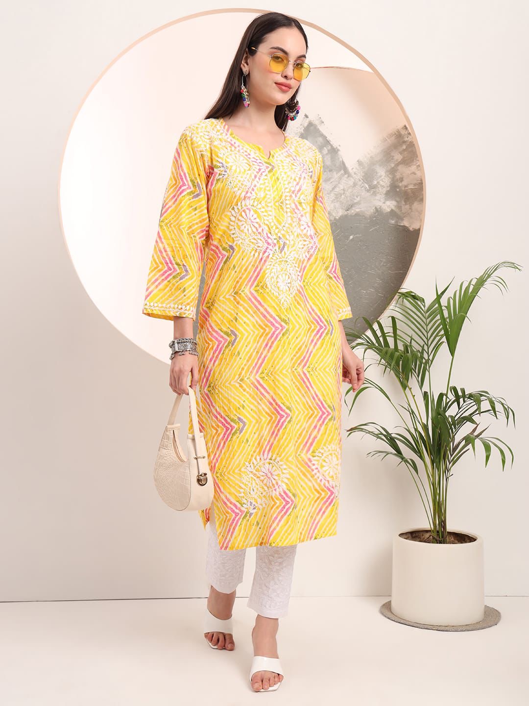 Mul Handwork Kurtis