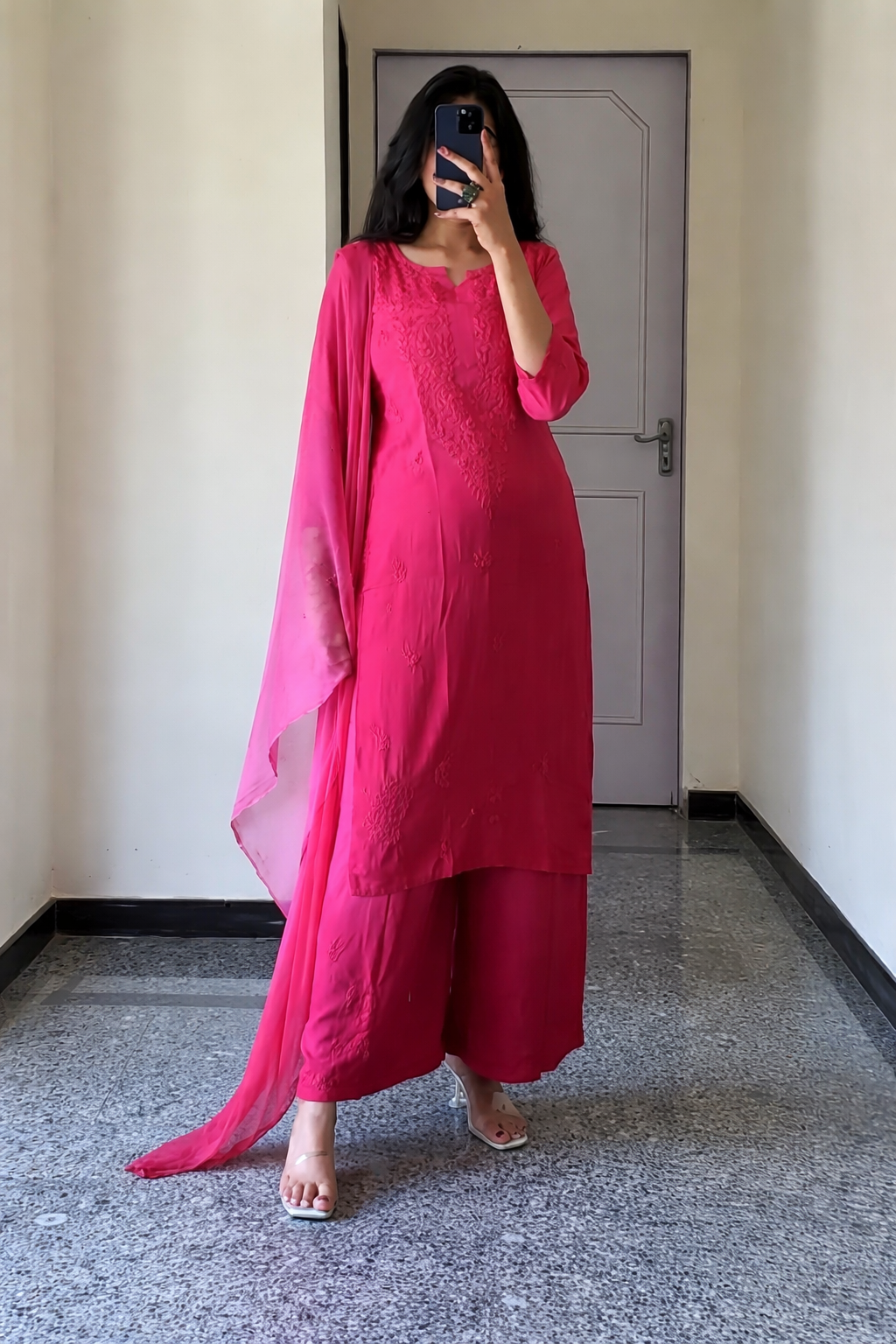 Rayon Soft & Comfy Ombre 2pc kurta palazo set