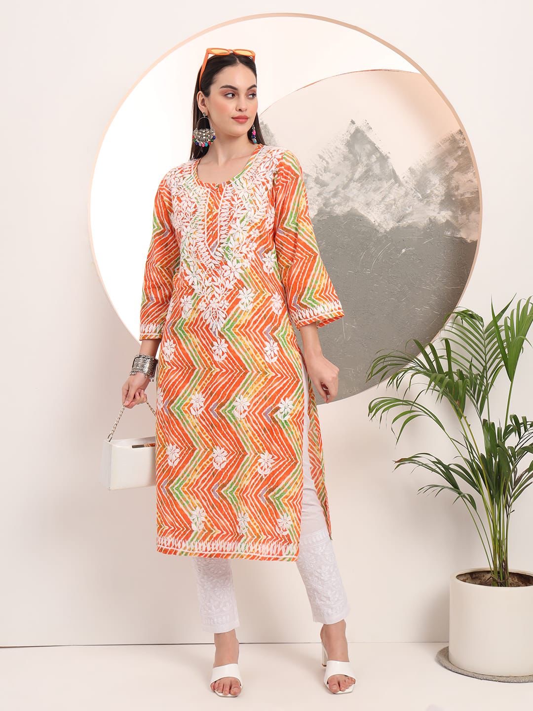 Mul Handwork Kurtis