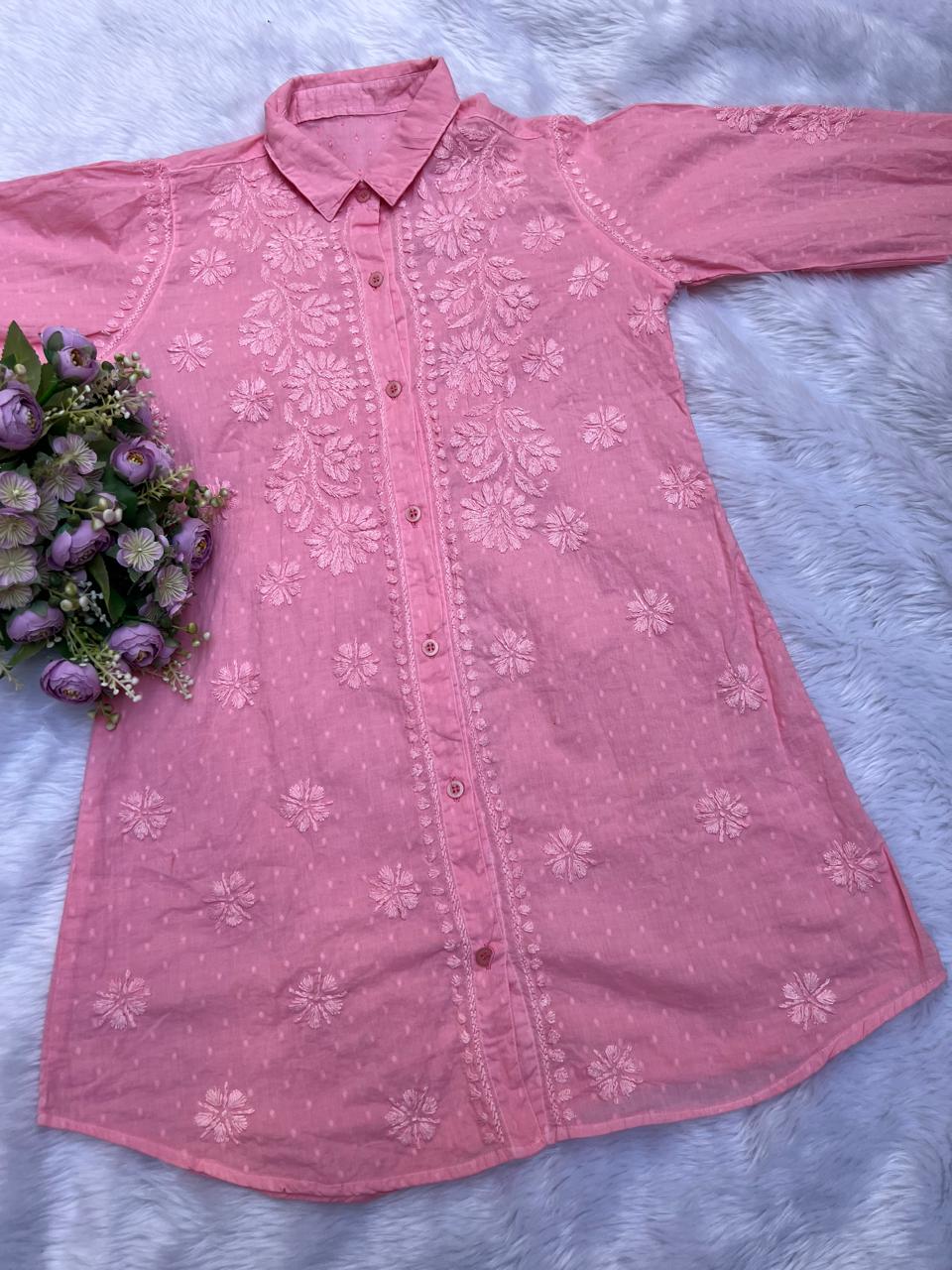 Chikankari Dobby cotton shirts