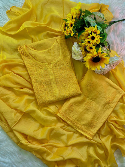 Super Soft Rayon 3PC Set 🌸 Stunning Handwork You’ll Love