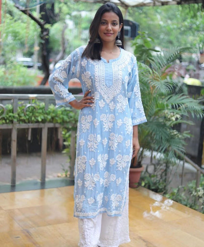 Flower 3d Jaal Kurta Luxe adorned