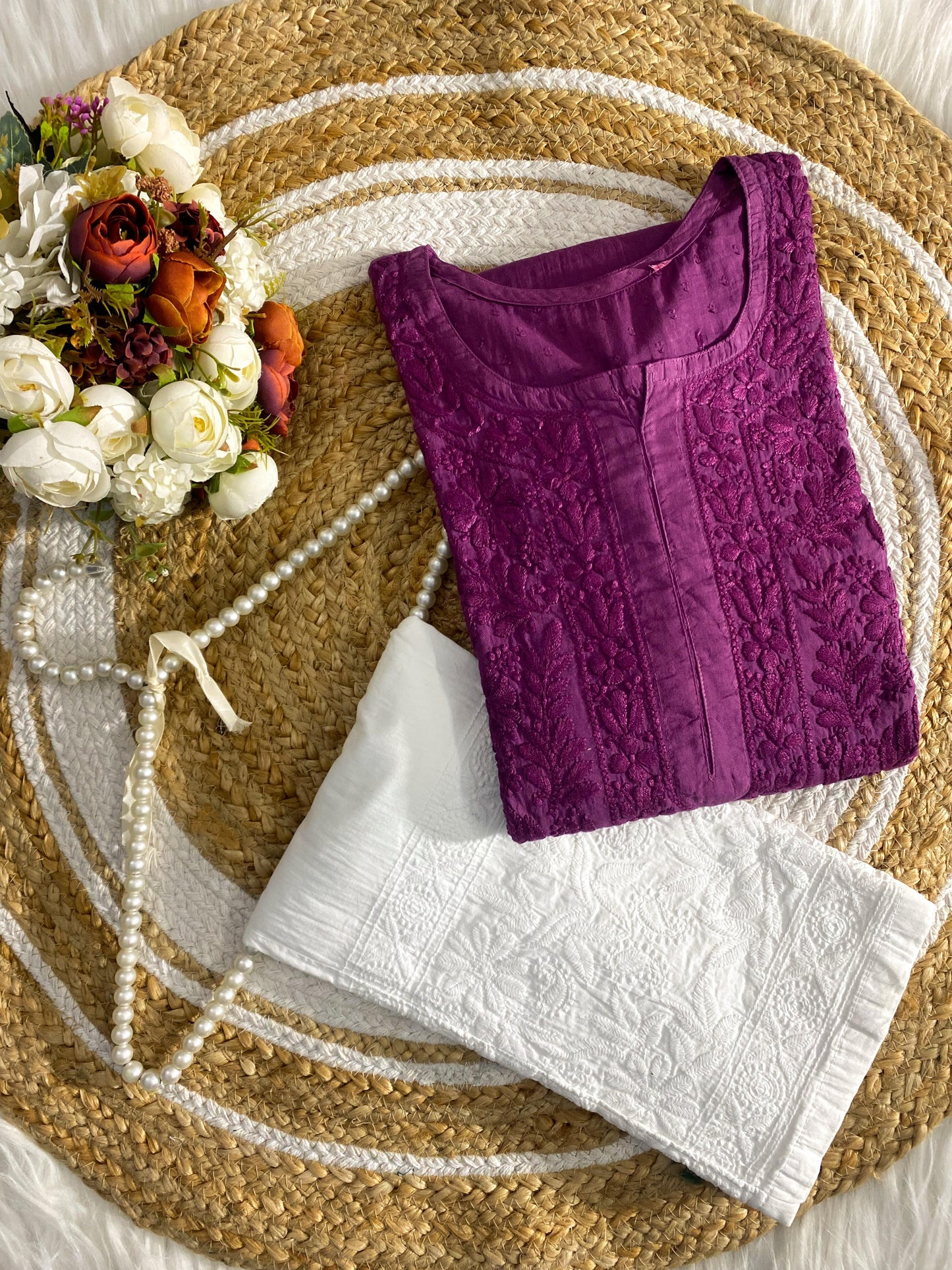 Handcrafted Floral Soft & Comfy Co-ord Set