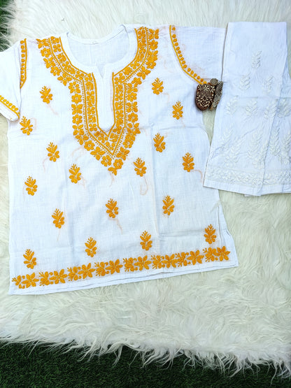 CHIKANKARI SHORT TOP FOR SUMMERS☀️